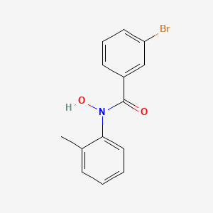 Benzamide, 3-bromo-N-hydroxy-N-(2-methylphenyl)-