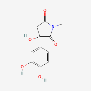 3-(3,4-Dihydroxyphenyl)-3-hydroxy-1-methylpyrrolidine-2,5-dione