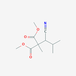 Dimethyl (1-cyano-2-methylpropyl)(methyl)propanedioate