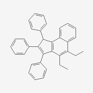 4,5-Diethyl-1,2,3-triphenyl-1H-cyclopenta[a]naphthalene