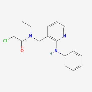 N-[(2-Anilinopyridin-3-yl)methyl]-2-chloro-N-ethylacetamide