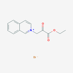 molecular formula C14H14BrNO3 B14541450 Isoquinolinium, 2-(3-ethoxy-2,3-dioxopropyl)-, bromide CAS No. 62235-42-1