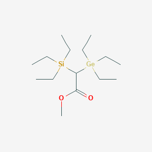 Methyl (triethylgermyl)(triethylsilyl)acetate