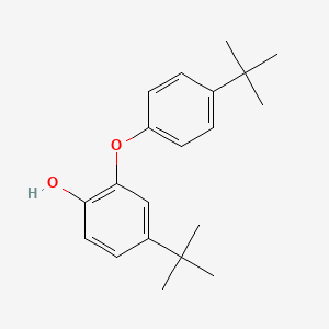 molecular formula C20H26O2 B14541471 Phenol, 4-(1,1-dimethylethyl)-2-[4-(1,1-dimethylethyl)phenoxy]- CAS No. 62224-33-3