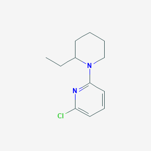 molecular formula C12H17ClN2 B1454149 1-(6-氯-2-吡啶基)-2-乙基哌啶 CAS No. 1219982-11-2