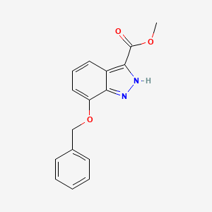 molecular formula C16H14N2O3 B1454150 7-苄氧基-1H-吲唑-3-羧酸甲酯 CAS No. 885278-65-9