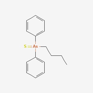 molecular formula C16H19AsS B14541548 Butyl(diphenyl)sulfanylidene-lambda~5~-arsane CAS No. 62375-08-0