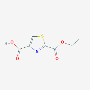 molecular formula C7H7NO4S B1454164 2-(乙氧羰基)噻唑-4-羧酸 CAS No. 911466-96-1