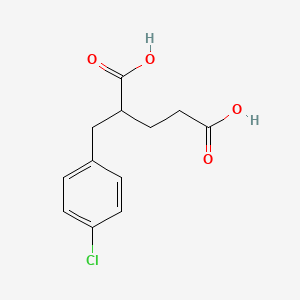 molecular formula C12H13ClO4 B1454165 2-[(4-氯苯基)甲基]戊二酸 CAS No. 24867-04-7