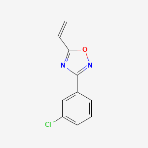 molecular formula C10H7ClN2O B1454166 3-(3-氯苯基)-5-乙烯基-1,2,4-恶二唑 CAS No. 1311318-06-5