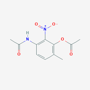 3-Acetamido-6-methyl-2-nitrophenyl acetate