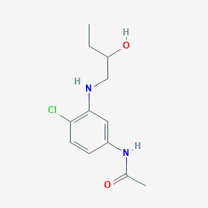 N-{4-Chloro-3-[(2-hydroxybutyl)amino]phenyl}acetamide