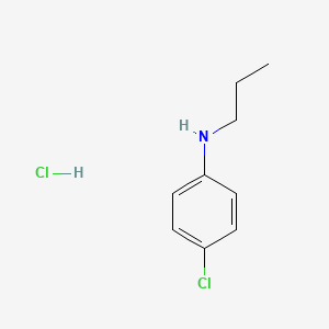 molecular formula C9H13Cl2N B1454174 4-chloro-N-propylaniline hydrochloride CAS No. 405879-18-7