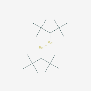 molecular formula C18H38Se2 B14541775 Bis(2,2,4,4-tetramethylpentan-3-yl)diselane CAS No. 61833-39-4