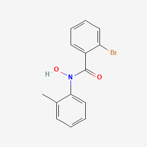 molecular formula C14H12BrNO2 B14541791 Benzamide, 2-bromo-N-hydroxy-N-(2-methylphenyl)- CAS No. 62063-97-2