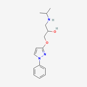 1-[(1-Phenyl-1H-pyrazol-3-yl)oxy]-3-[(propan-2-yl)amino]propan-2-ol