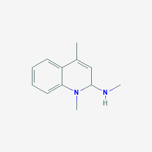 2-Quinolinamine, 1,2-dihydro-N,1,4-trimethyl-