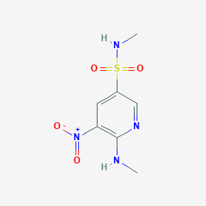 N-Methyl-6-(methylamino)-5-nitropyridine-3-sulfonamide