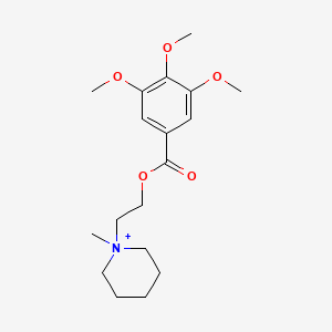 Piperidinium, 1-methyl-1-[2-[(3,4,5-trimethoxybenzoyl)oxy]ethyl]-