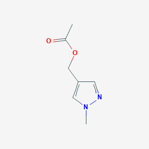 molecular formula C7H10N2O2 B1454187 (1-甲基-1H-吡唑-4-基)甲基乙酸酯 CAS No. 1235441-11-8