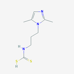 [3-(2,5-Dimethyl-1H-imidazol-1-yl)propyl]carbamodithioic acid