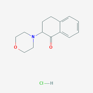 2-morpholin-4-yl-3,4-dihydro-2H-naphthalen-1-one;hydrochloride