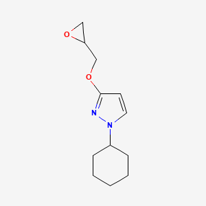 1-Cyclohexyl-3-[(oxiran-2-yl)methoxy]-1H-pyrazole