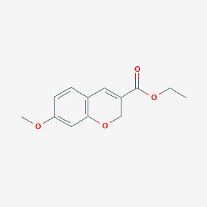 molecular formula C13H14O4 B1454192 Ethyl 7-methoxy-2H-chromene-3-carboxylate CAS No. 885271-34-1