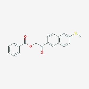 2-[6-(Methylsulfanyl)naphthalen-2-yl]-2-oxoethyl benzoate