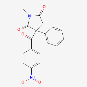 1-Methyl-3-(4-nitrobenzoyl)-3-phenylpyrrolidine-2,5-dione