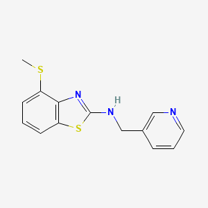 molecular formula C14H13N3S2 B1454193 4-(methylthio)-N-(pyridin-3-ylmethyl)benzo[d]thiazol-2-amine CAS No. 1219914-67-6