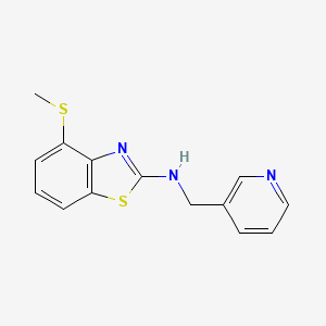 molecular formula C14H13N3S2 B1454193 4-(甲硫基)-N-(吡啶-3-基甲基)苯并[d]噻唑-2-胺 CAS No. 1219914-67-6