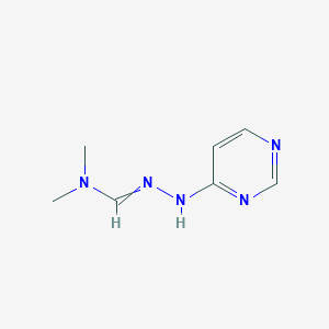 N,N-Dimethyl-N'-pyrimidin-4-ylmethanehydrazonamide