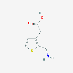 [2-(Aminomethyl)thiophen-3-yl]acetic acid