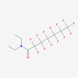 molecular formula C11H10F13NO B14542032 Heptanamide, N,N-diethyl-2,2,3,3,4,4,5,5,6,6,7,7,7-tridecafluoro- CAS No. 61881-15-0