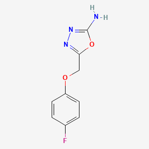 5-[(4-Fluorophenoxy)methyl]-1,3,4-oxadiazol-2-amine