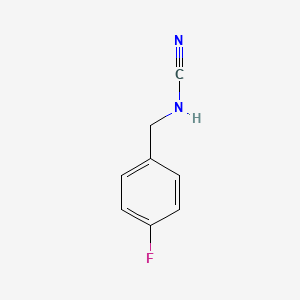 molecular formula C8H7FN2 B1454232 (4-氟苄基)氰胺 CAS No. 1255147-62-6