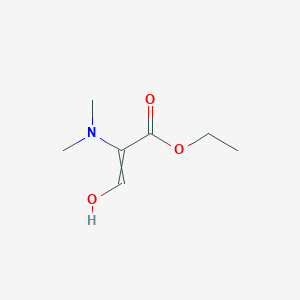 molecular formula C7H13NO3 B14542335 Ethyl 2-(dimethylamino)-3-hydroxyprop-2-enoate CAS No. 62004-77-7