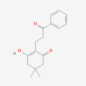 3-Hydroxy-5,5-dimethyl-2-(3-oxo-3-phenylpropyl)cyclohex-2-en-1-one