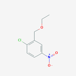 molecular formula C9H10ClNO3 B1454243 1-Chloro-2-(ethoxymethyl)-4-nitrobenzene CAS No. 1097789-94-0
