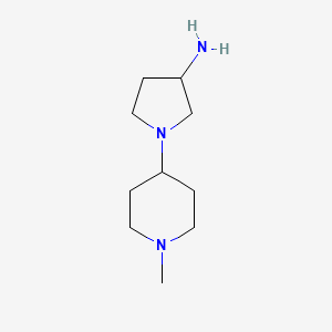 B1454244 1-(1-Methylpiperidin-4-yl)pyrrolidin-3-amine CAS No. 1096892-08-8