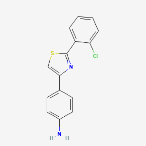 4-[2-(2-Chlorophenyl)-1,3-thiazol-4-yl]aniline