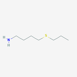 molecular formula C7H17NS B1454247 4-Propylsulfanyl-butylamine CAS No. 1153080-48-8