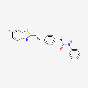 N-{4-[2-(6-Methyl-1,3-benzothiazol-2-yl)ethenyl]phenyl}-N'-phenylurea