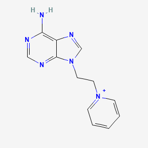 1-[2-(6-Amino-9H-purin-9-yl)ethyl]pyridin-1-ium