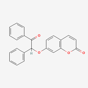 7-(2-Oxo-1,2-diphenylethoxy)-2H-1-benzopyran-2-one