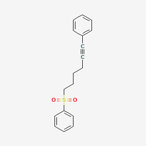 [6-(Benzenesulfonyl)hex-1-yn-1-yl]benzene