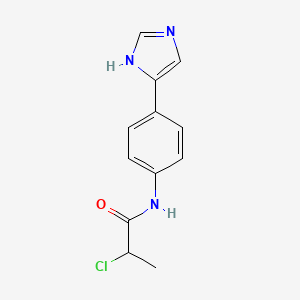 2-chloro-N-[4-(1H-imidazol-4-yl)phenyl]propanamide