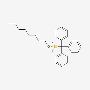 Dimethyl(octyloxy)(triphenylmethyl)silane