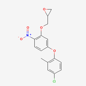 2-{[5-(4-Chloro-2-methylphenoxy)-2-nitrophenoxy]methyl}oxirane